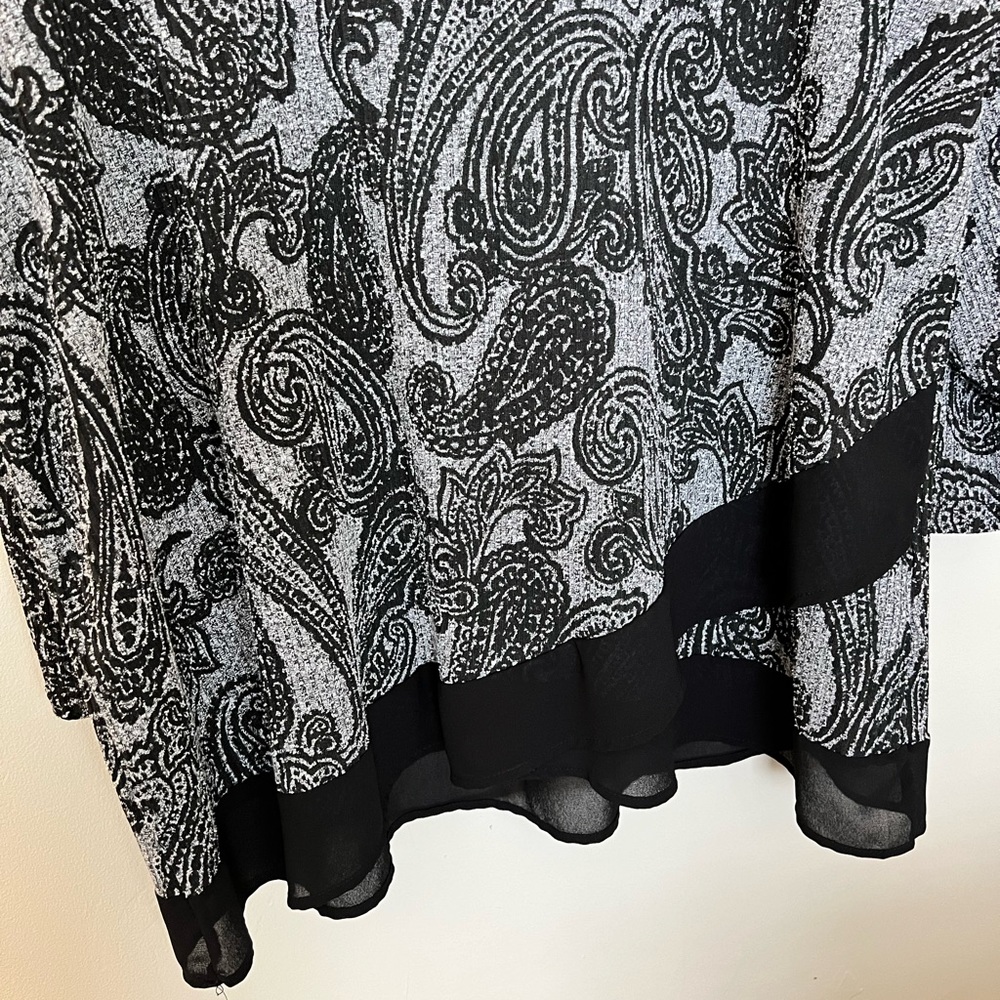 Ruby Rd black/Gray blouse size 1X - Picture 3 of 7